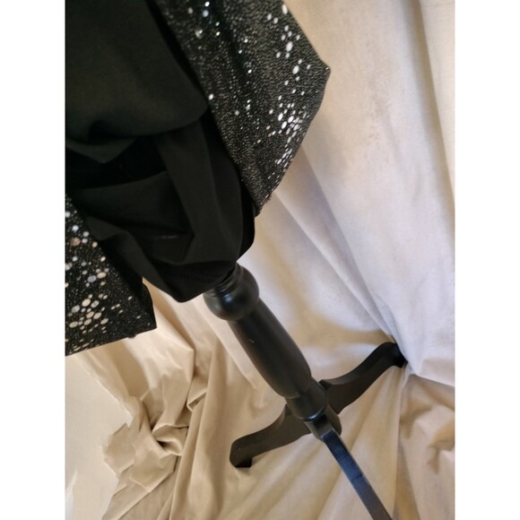 NWOT! Allen B. by Allen Schwartz Black Sequined Glitter Mini Dress. Size XL - Picture 4 of 8